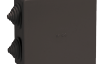 Коробка расп. КМ41235 85х85х40мм IP44 6 вв. черная IEK